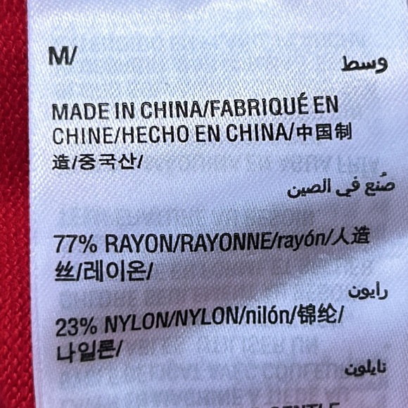 Patriotic Charter Club Red White & Blue Striped Cardigan Sweater Size Medium - Picture 6 of 6